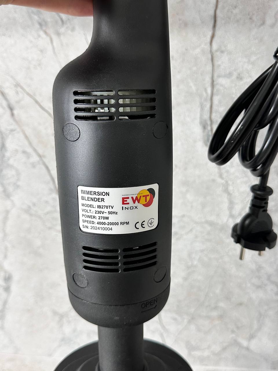 Погружний міксер EWT INOX IB270TV Combi